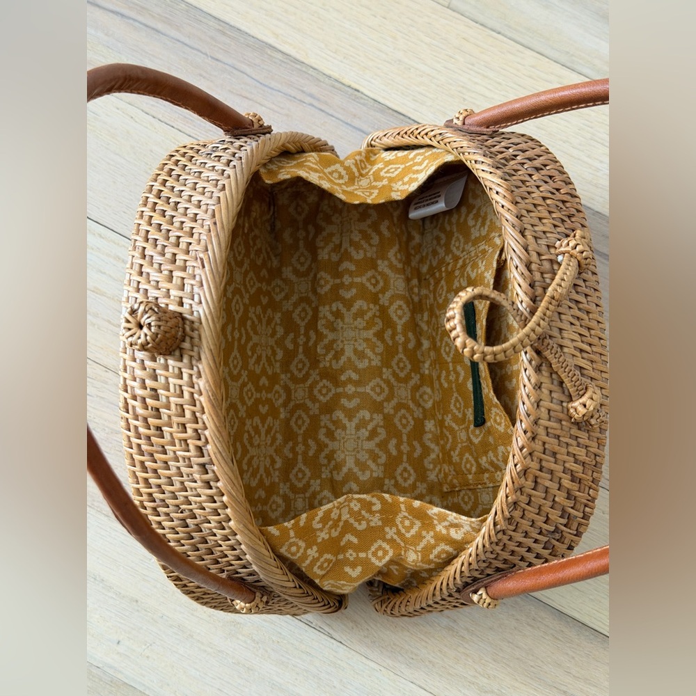 Anthropologie Brown Woven Mini Bag - Picture 9 of 16